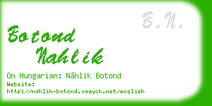 botond nahlik business card