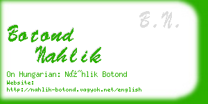 botond nahlik business card
